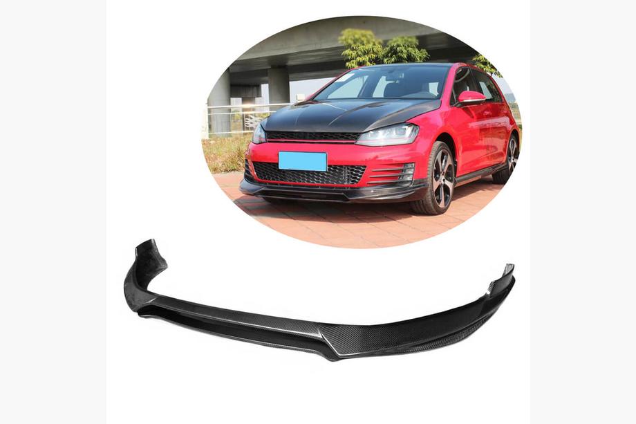 Volkswagen Golf 7/E-Golf 2012–2020 Frontlæbe til kofanger Lip V1 (til GTI HB 2012-2017, carbon) Image