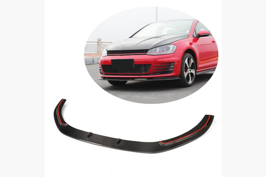 Volkswagen Golf 7/E-Golf 2012–2020 Frontsplitter/Lip V2 til forreste kofanger (til GTI HB 2012-2017, carbon) Image