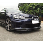 Volkswagen Golf 7/E-Golf 2012–2020 Frontlæbe til forreste kofanger Lip (til R/R-Line 2012-2017, kulfiber) foto 2