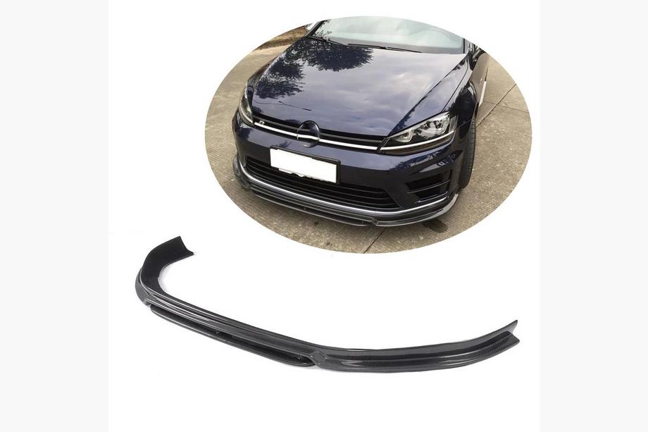 Volkswagen Golf 7/E-Golf 2012–2020 Frontlæbe til forreste kofanger Lip (til R/R-Line 2012-2017, kulfiber) Image