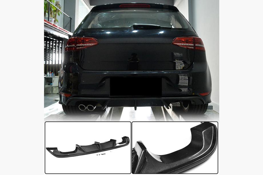 Volkswagen Golf 7/E-Golf 2012–2020 Bagkofangerdiffuser (til R/R-Line HB 2012-2017, carbon) Image