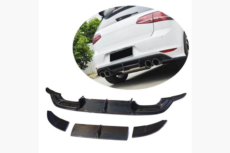 Volkswagen Golf 7/E-Golf 2012–2020 Bagkofanger diffuser (til R-Line HB 2012-2017, carbon) Image