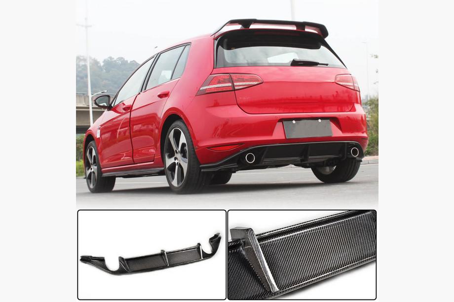 Volkswagen Golf 7/E-Golf 2012–2020 Bagkofangerdiffuser V3 (til Base/GTI HB 2012-2017, carbon) Image