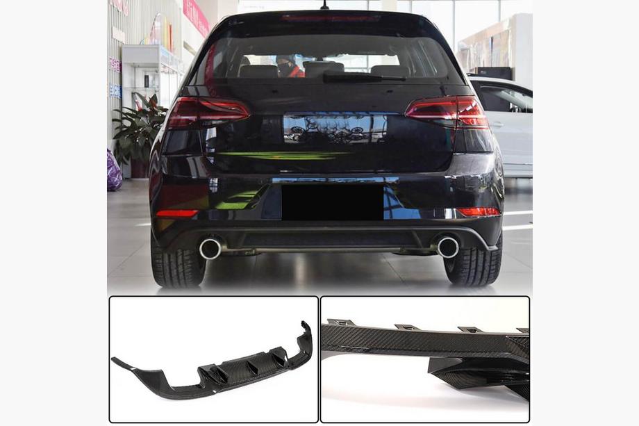 Volkswagen Golf 7/E-Golf 2012–2020 Bagkofanger-diffuser (til Base/GTI HB 2017-2020, kulfiber) Image