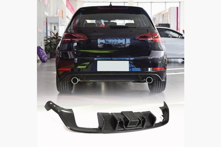 Volkswagen Golf 7/E-Golf 2012–2020 Bagkofanger diffuser (til Base/R/GTI HB 2017-2020, carbon) Image