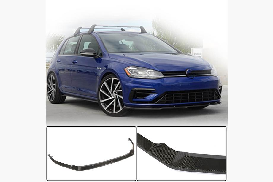 Volkswagen Golf 7/E-Golf 2012–2020 Front bumperlip Lip V1 (til R/R-Line 2017-2020, carbon) Image