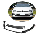 Volkswagen Golf 7/E-Golf 2012–2020 Frontspoiler-lip V2 til forreste kofanger (til R/R-Line 2017-2020, carbon) foto 1
