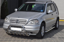 Mercedes ML W163 1997–2005 Bullbar i rustfrit stål foto 5