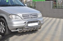 Mercedes ML W163 1997–2005 Bullbar i rustfrit stål foto 4