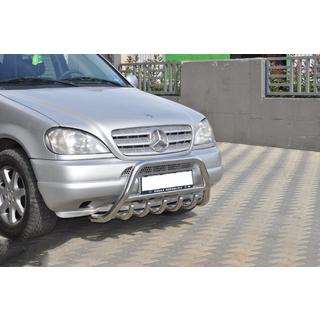 Bullbar i rustfrit stål Mercedes ML W163 1997–2005 foto 4