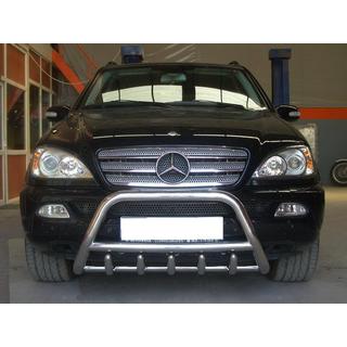 Bullbar i rustfrit stål Mercedes ML W163 1997–2005 foto 3