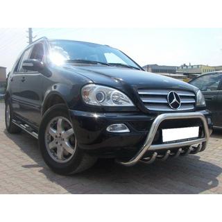 Bullbar i rustfrit stål Mercedes ML W163 1997–2005 foto 2