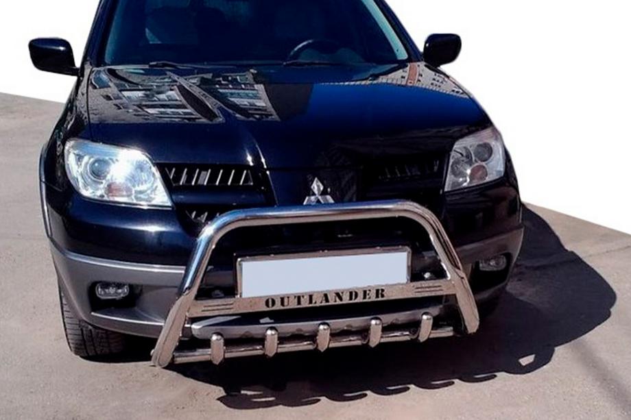Mitsubishi Outlander 2001–2006 Bullbar WT004 (rustfrit stål) Image