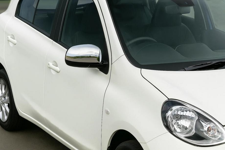 Nissan Micra K13 2011–2016 Spejlkapper (2 stk., rustfrit stål) Carmos - Tyrkisk stål Image