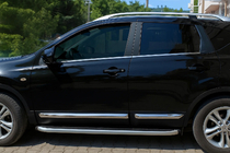 Nissan Qashqai 2010–2014 OmsaLine dørlister (4 stk., rustfrit stål) foto 1
