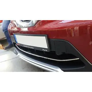 Krombeskyttelsesliste til forreste kofanger (2014-2017, rustfrit stål) Nissan Qashqai 2014–2021 foto 3