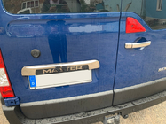 Nissan NV400 2010–2024 Rustfri stålliste over nummerplade foto 2