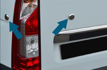 Renault Master 2011–2023 Endekapper (4 stk., rustfrit stål) foto 1