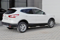 Nissan Qashqai 2014–2021 Siderør (2014-2017, 2 stk., rustfrit stål) foto 1