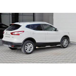 Siderør (2014-2017, 2 stk., rustfrit stål) Nissan Qashqai 2014–2021 foto 1