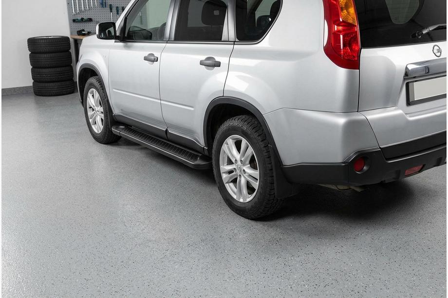Nissan X-trail T31 2007–2014 Allmond Black sidetrin (2 stk., aluminium) Foto 1