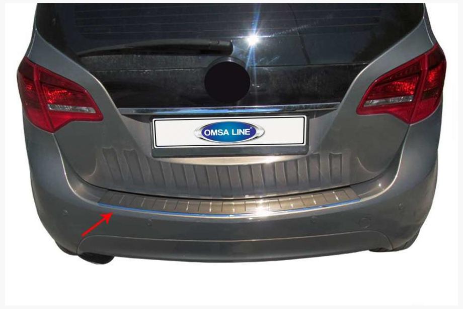Opel Meriva 2010–2017 OmsaLine bagkofangerbeskytter (rustfrit stål) Image