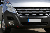 Renault Master 2011–2023 Kromrammer til tågelygter (2 stk., rustfrit stål) foto 4