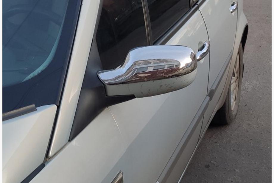 Renault Megane II 2004–2009 Spejlkapper i rustfrit stål (2 stk.) Image