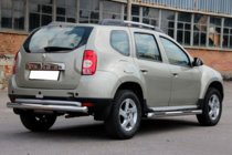 Renault Duster 2008–2017 Bageste lige bøjle (rustfrit stål) foto 2