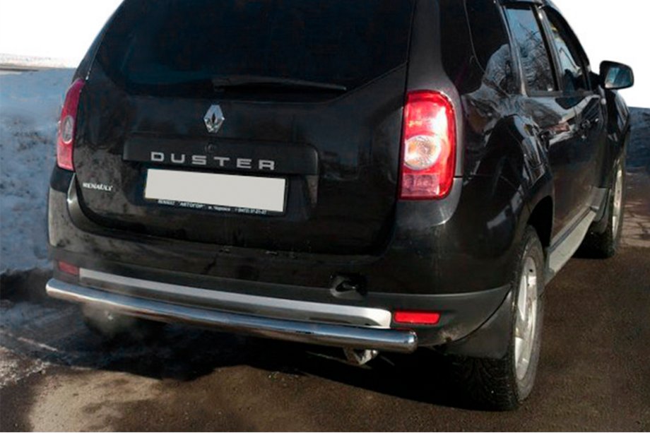 Dacia Duster 2008–2018 Bageste lige bøjle (rustfrit stål) Image