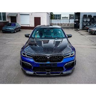 Motorhjelm (F90-style, smedet kulfiber) BMW 5-serie G30/G31 2017–2023 foto 1