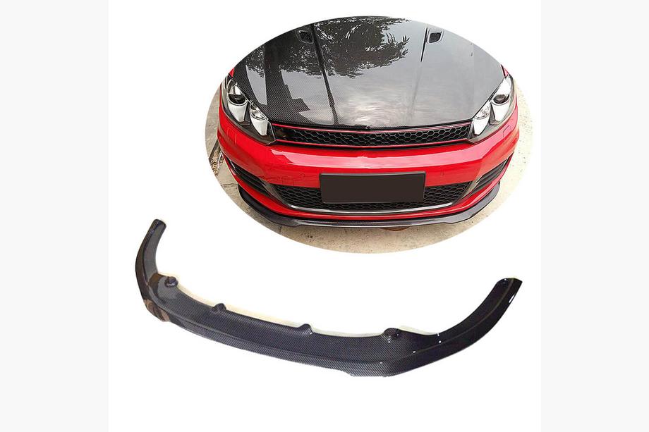 Volkswagen Golf 6 2008–2014 Frontsplitter til forreste kofanger Lip V1 (til GTI HB 2010-2013, kulfiber) Image