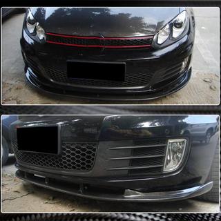 Frontspoilerlæbe Lip V2 (til GTI HB 2010-2013, carbon) foto 4