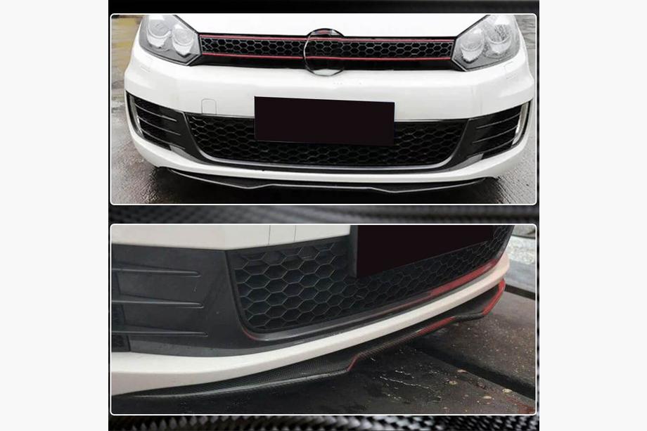 Volkswagen Golf 6 2008–2014 Frontsplitter Lip V4 (til GTI HB 2010-2013, carbon) Foto 4