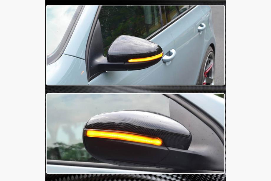 Volkswagen Golf 6 2008–2014 Spejlkåber V1 (til HB 2010-2013, carbon) Foto 4