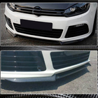 Volkswagen Golf 6 2008–2014 Front bumperlæbe Lip V3 (til R HB 2010-2013, Carbon) foto 3