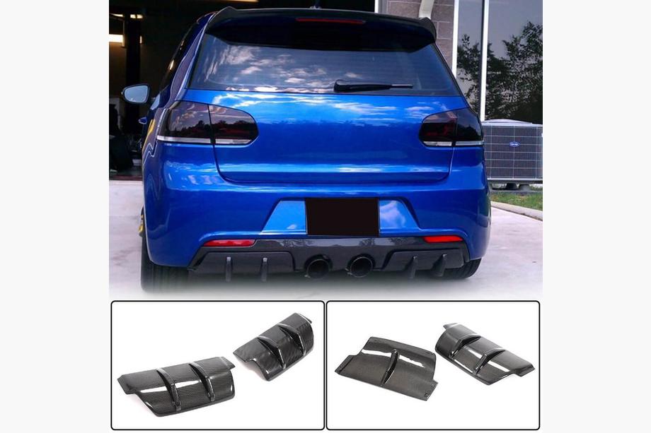 Volkswagen Golf 6 2008–2014 Bagkofanger diffuser V2 (til R/R20 HB 2010-2013, carbon) Image