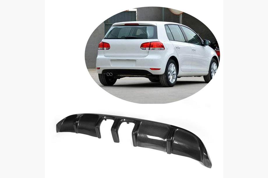 Volkswagen Golf 6 2008–2014 Bagkofanger-diffuser V2 (til Base HB 2010-2013, kulfiber) Image