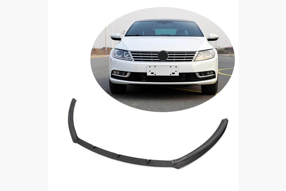 Volkswagen Passat CC 2008–2017 Kofangerlæbe Lip (til 2012-2018, kulfiber) Image