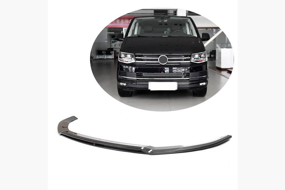 Volkswagen T6 2015–2024 Front kofanger Lip (til 2015-2019, Kulfiber) Image