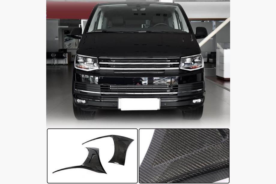 Volkswagen T6 2015–2024 Front kofangerlæber (til 2015-2019, carbon) Image