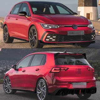 Carbon FullSet karrosserikit (til GTI & R EU HB 2019-2024), kulfiber foto 2