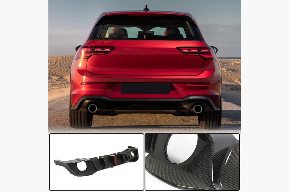 Volkswagen Golf 8 2019– Bagkofanger diffuser (til GTI HB, dry carbon) Image