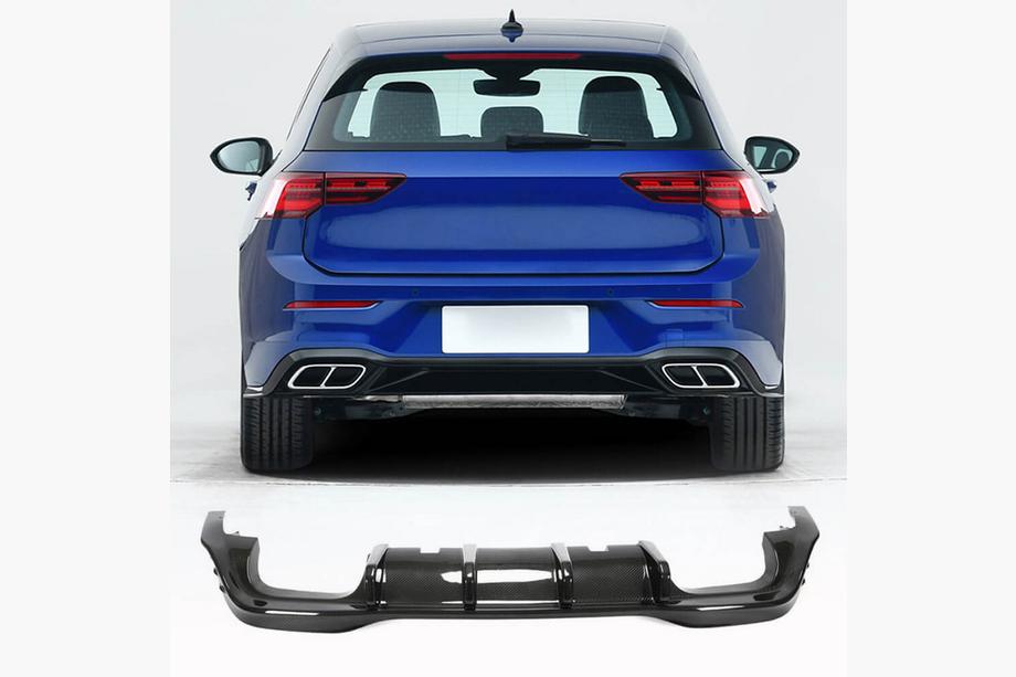 Volkswagen Golf 8 2019– Bagkofanger-diffuser (til R HB, tør carbonfiber) Foto 1