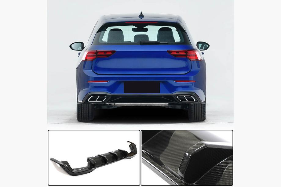 Volkswagen Golf 8 2019– Bagkofanger-diffuser (til R HB, tør carbonfiber) Foto 2