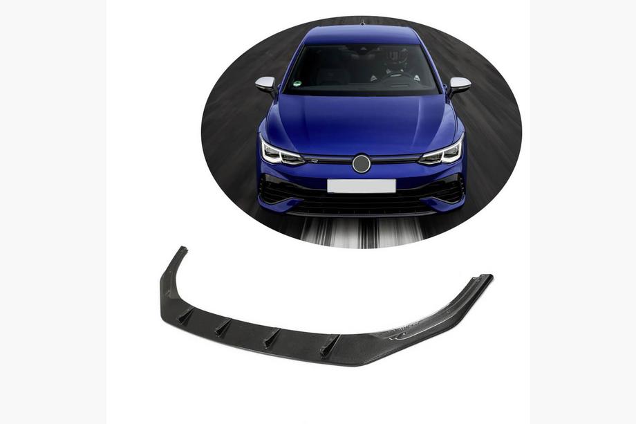 Volkswagen Golf 8 2019– Frontspoilerlæbe til forreste kofanger Lip (til R HB 2019-2024, carbon) Image