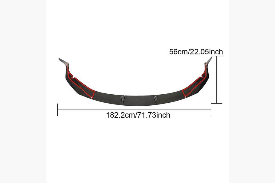 Lexus GS 2011–2020 Frontlæbe til forreste kofanger Lip (til GS F 2015-2020, carbon) Foto 6