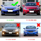 Lexus IS 2005–2013 Frontspoiler-læbe til forreste kofanger (til F 2011-2013, carbon) foto 6