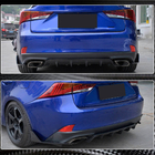 Lexus IS 2013– Kulfiber bagkofangerbeklædning (til Base/F-Sport 2016-2020, carbon) foto 5