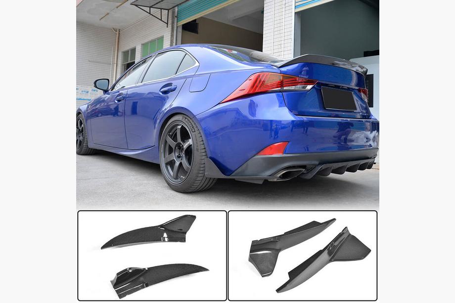 Lexus IS 2013– Kulfiber bagkofangerbeklædning (til Base/F-Sport 2016-2020, carbon) Image